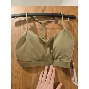 NWT Rosemmetti Olive Green Adjustable Straps Bralette Strappy Back Womens Small